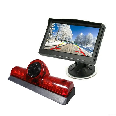 5"Monitor Brake Light Parking Reverse Backup Camera for Nissan NV 1500 2500 3500 - Image 1 of 4