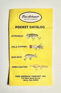 Catálogo Bolsillo Señuelo Fred Arbogast - Excelente Estado - Imagen 1 de 6
