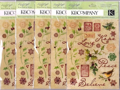 K&Company Navidad SW Felices Nuevas Remolino Brillo Frotar con Gemas 2010 Foto 1 de 2