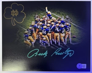 RUDY RUETTIGER Signed 8x10 Photo Notre Dame Fighting Irish Beckett COA - Picture 1 of 1