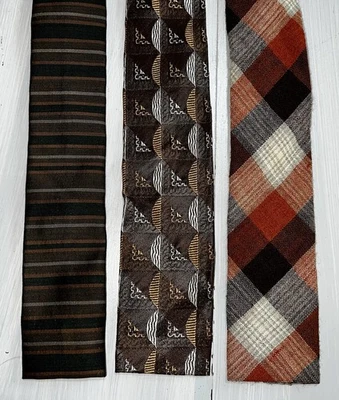 3 corbatas de cuello Rockabilly MCM Art Deco vintage de los años 1950-60’s para hombre  Foto 1 de 4