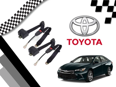Para todos los cinturones de seguridad delanteros TOYOTA Camry 2 piezas material de alta resistencia negro Foto 1 de 4
