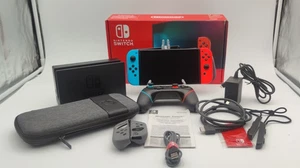Nintendo Switch Console 32 GB Come Nuova Condizioni Blu Rosso Completa Accessori - Imagen 1 de 22