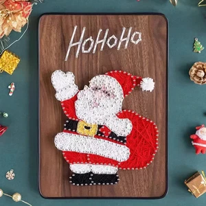 String Art DIY Kit - Santa. Wizardi Craft Kit F07-M12-6-DHACE13248 - Picture 1 of 4