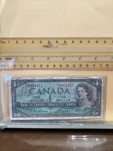 Canada Banknote 1954 1 Dollar Circulated D/I 2469411 - Picture 1 of 8