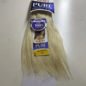 Extensión de tejido de cabello humano color especial puro Vía Láctea Yaky_10"_#613 - Imagen 1 de 4
