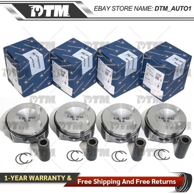 4x Oversized +0.5 Pistons Rings Φ83mm Φ23mm For VW GTI Audi A6 Q5 A4 A5 2.0 TFSI - Image 1 of 4
