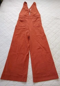 Dollhouse Deep V top salopette donna arancione ruggine autunno denim taglia 13/14 - Foto 1 di 16