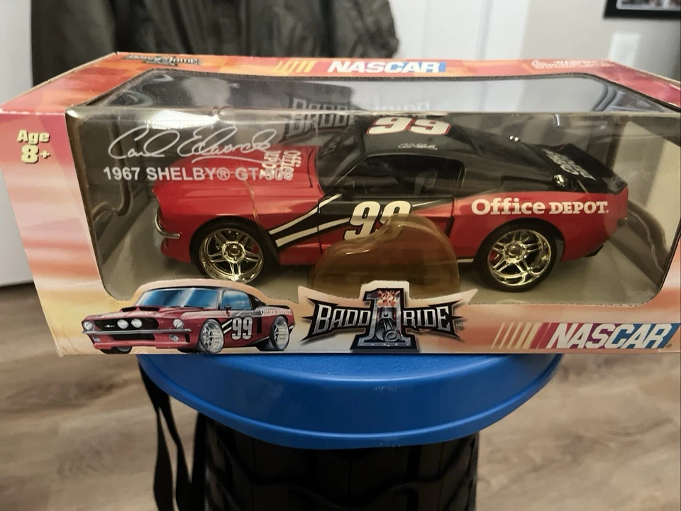 Badd Ride 1967 Shelby GT-500 2006 rojo y negro Carl Edwards #99 Office Depot 1:24 Foto 1 de 4