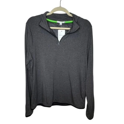 Pullover Threads 4 Thought para mujer gris manga larga media cremallera M ligero nuevo con etiquetas Foto 1 de 4