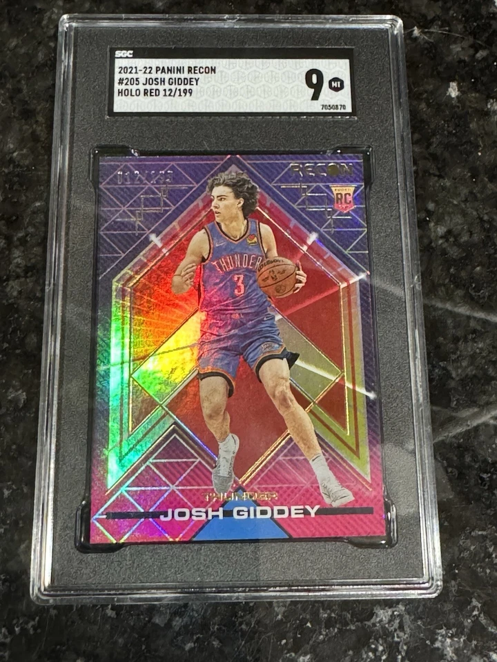 😎⛈️2021 Recon Josh Giddey Purple Holo /49 #205 / Thunder SGC 9 😎⛈️RC Bulls - Image 1 of 2