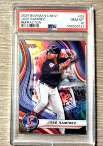 2024 Bowman's Best Jose Ramirez Refractor #23 - Guardians PSA 10 - Bild 1 von 2