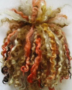 Teeswater Locks Chocolate Orange for Doll Making and Spinning 1 oz (28.4g) - Picture 1 of 1
