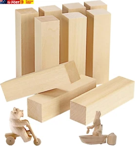Basswood Wood Carving, 10PCS Wood Carving Blocks Natural Color, Basswood Carving - Picture 1 of 6