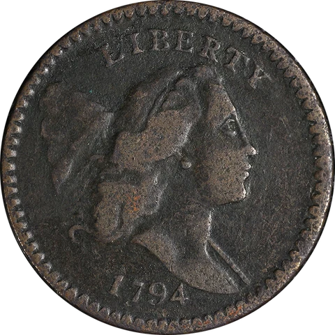 1794 Half Cent 'High-Relief Head' Nice VF C-9 R.2 Nice Eye Appeal Nice Strike Cover