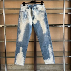 Tom Ford , Bleach Spot Tapered Denim in Blue & White , BNWT 31 - Picture 1 of 21