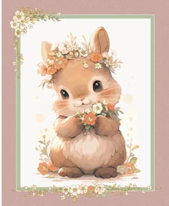 Bunny Cot Panel, New by Devonstone 90 x 110cm - Picture 1 of 2