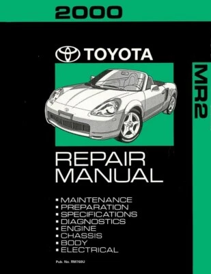 2000 Toyota MR-2 Shop Service Repair Manual Book Engine Drivetrain OEM - Image 1 of 4