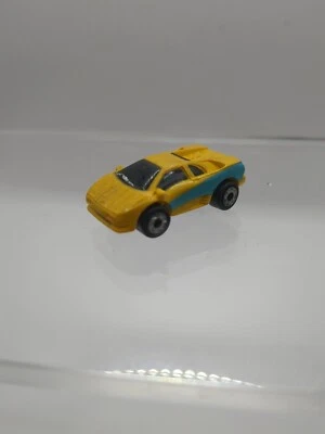 Vintage 1994 Micro Machines Lamborghini Diablo Galoob Yellow Turquoise Sport Car - Image 1 of 4