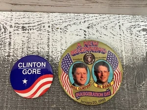 Vintage Clinton/ Gore Campaign, Inauguration Buttons - Picture 1 of 3