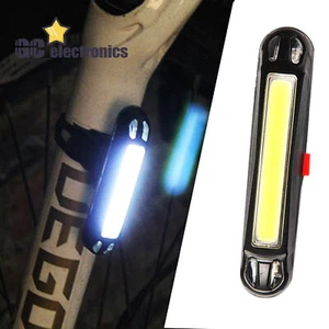 USB Rechargeable Bike Bicycle LED Tail Lamp Safety Cycling Warning Rear - Picture 1 of 29