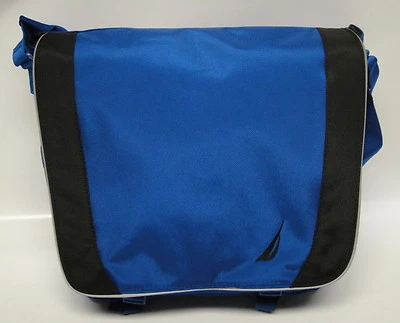 NUEVO NAUTICA AZUL NEGRO FLOTA BOLSA MENSAJERO BUSINESS BAG ESTUCHES $180 Foto 1 de 4