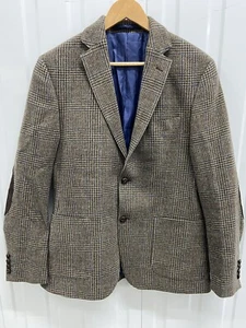 M&S Luxury Pure Wool Country Style Jacket Elbow Patch Regular Fit Medium - Picture 1 of 5