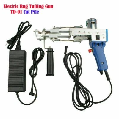 Electric Carpet Tufting Gun Rug Weaving Flocking Machines Cut Pile Loop Pile - Image 1 of 4