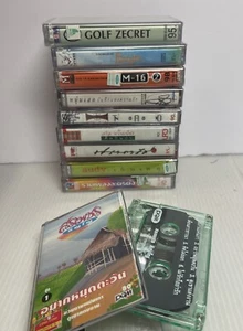 Thai Thailand World Music Cassette Tape 9 Sealed 1 Use Cassettes Lot NOS Vintage - Picture 1 of 18