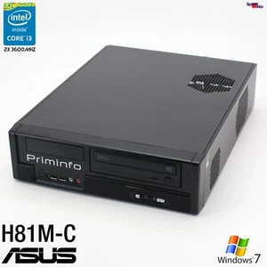Asus H81M-C Intel Core i3 4160 3600MHz Computer PC Windows 7 10 Parallel Port - Picture 1 of 6