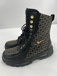 Vintage Nike Damen Air Max ACG schwarz Leder Wandern Sneaker Stiefel Größe 9,5 M selten - Bild 1 von 14