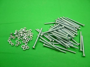 Maschinenschrauben mit Muttern M5 x 60, 50er Pack, Kreuzschlitz Schlitzbolzen Schrauben Schraube - Bild 1 von 1