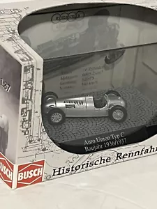 NEW BUSCH 46900 ( 1936/1937) AUTO UNION TYPE C BAUJAHR CLASSIC CAR HO 1:87 SCALE - Picture 1 of 4