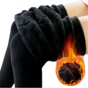 Cálidos Leggings de Invierno para Mujer Tejer Terciopelo Informales Leggings Nuevos Altos Elásticos   - Imagen 1 de 22