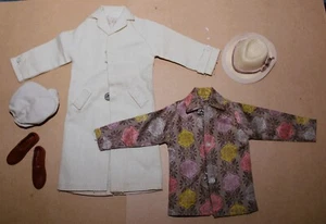 LOT CLONE VINTAGE KEN/Barbie CASUAL Fashion 1960's Coat Shirt and Accessories - Picture 1 of 7