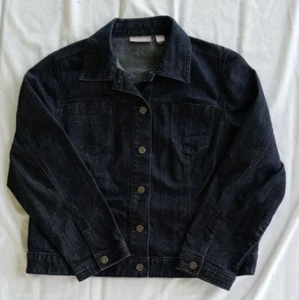 Chico's Blue Denim Jean Stretch Jacket Women’s 2 - Picture 1 of 8