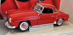 Ertl 1/18 Scale Diecast 7465 - Mercedes Benz 190 SL Coupe - Red - Picture 1 of 5