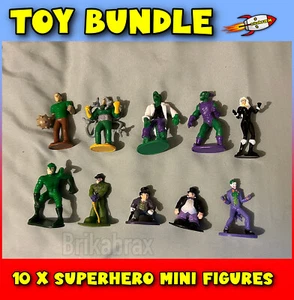 Toy Bundle 10 x Superhero Mini Figures DC/Marvel Mix - Cake Toppers (#B15) - Picture 1 of 5
