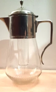 Wmf Karaffe kalte Ente Straußenmarke antik 3L Krug Saftkrug Metallmontur - Bild 1 von 14