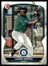 2023 1st Bowman BP-58 Lazaro Montes   Seattle Mariners  Baseball Card