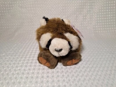Puffkins "Bandit" Raccoon Plush Small 4" Stuffed Beanie Animal W/ Tag - Image 1 of 4