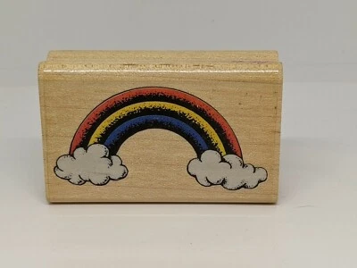 Rainbow резиновый штамп дерево смонтировано резиновый Stampede 2,5 x 1,5 - Изображение 1 из 4