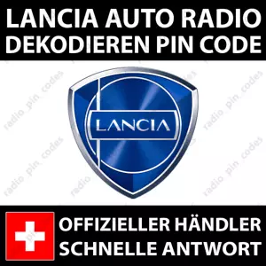 LANCIA RADIO DEKODIEREN PIN CODE DELTA MUSA THEMA VOYAGER YPSILON 843 844 846 - Bild 1 von 5