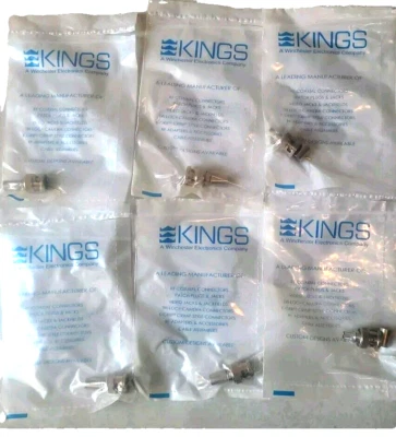 Lot Of 6 Kings Electronics 2065-10-9 RF Coaxial  Connector. - Image 1 of 4