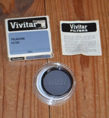 Vintage Vivitar Polarizing Filter 55mm w/Box Japan - Image 1 of 4