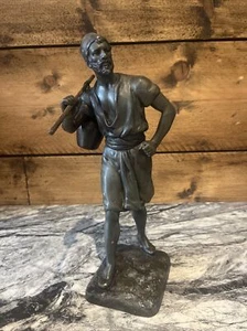 MARCEL DEBUT SIGNED DETAILED BRONZE SCULPTURE OF A TUNISIAN WATER CARRIER A/F - Picture 1 of 17
