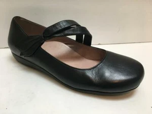 ABEO Talia BioSystem Leather Flat Mary Jane Ballet Black Women 8 - Foto 1 di 1