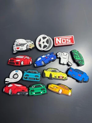 MCSTORE Fridge magnets refrigerator mix Cars Wheels Car Marks