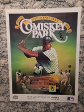 1991 New Comiskey Park Opening Day Poster Chicago White Sox