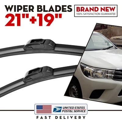 Pair For 1993-2002 Mitsubishi Mirage 21"&19" Windshield Wiper Blade High quality — 第 1/4 张图片